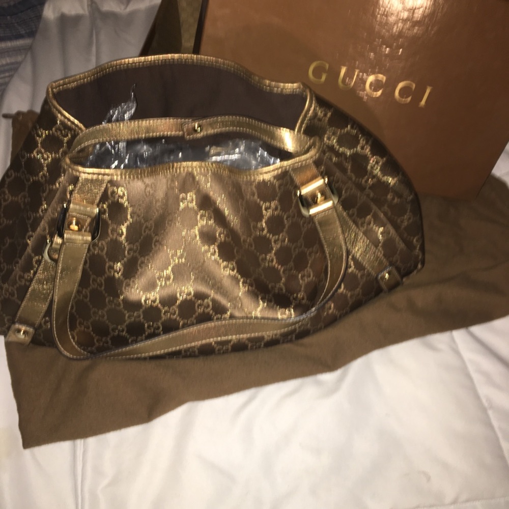 Gucci metallic handbag